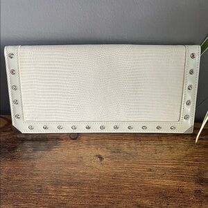 Swarovski Off White Wallet with Silver Accents